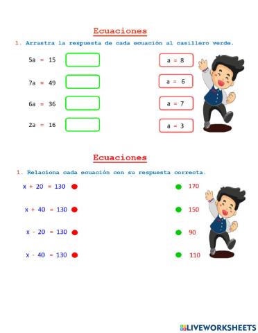 Evaluación álgebra