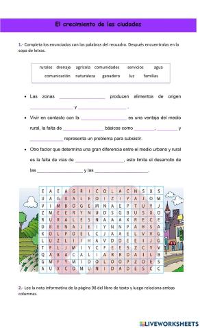 El crecimiento de las ciudades