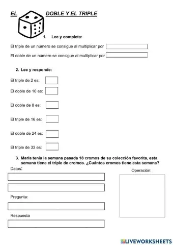 El doble y el triple