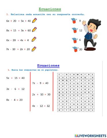 Evaluación álgebra