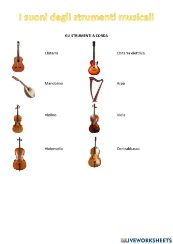 Suono strumenti a corda