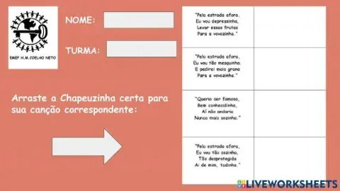 Músicas da Chapeuzinhos Coloridos