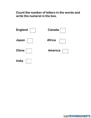 Count the number of letters