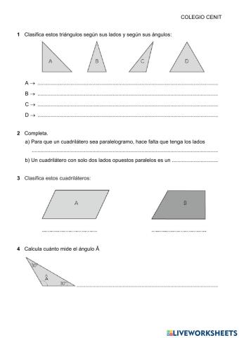 Repaso de formas geométricas