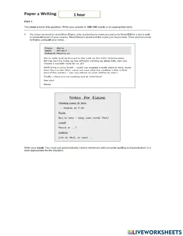 FCE TEST writing and use of English