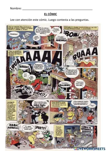 Comprensión de un cómic