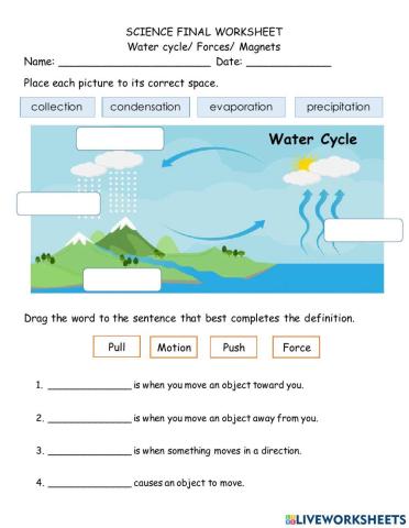 Water Cycle - Force - Magnets