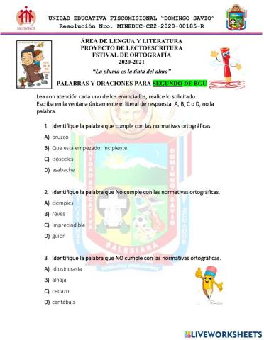 12-Festival ortografía