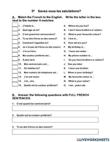 Savez-vous les salutations