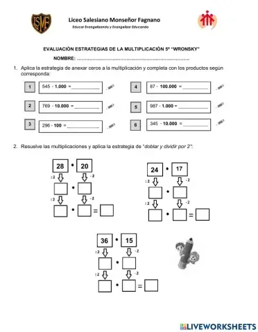 Estrategias de la Multiplicación
