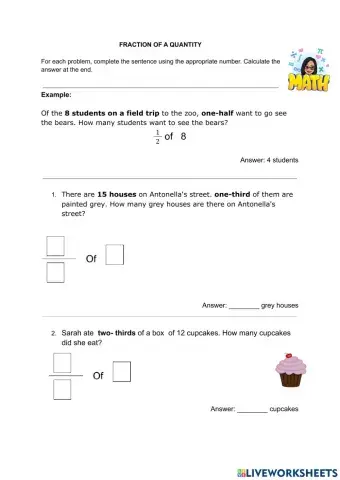 Fraction of a quantity