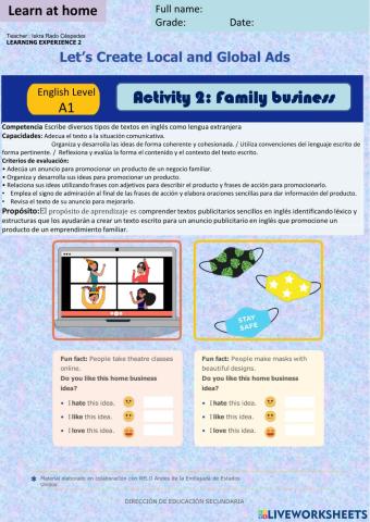 Let-s create Local and Global Ads  A2 - Activity 2-3