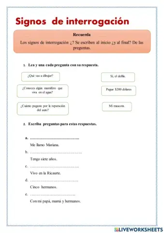 Signos de interrogación