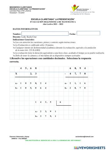 Evaluación