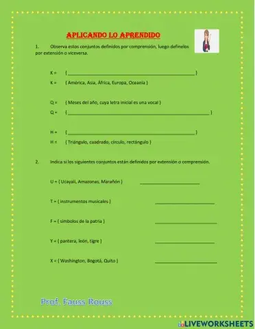 Conjuntos por comprensión y extensión