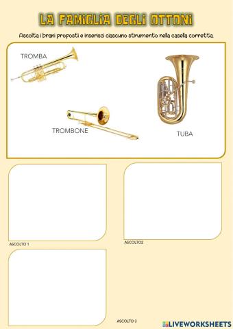 La famiglia orchestrale degli ottoni - Maestra Valentina