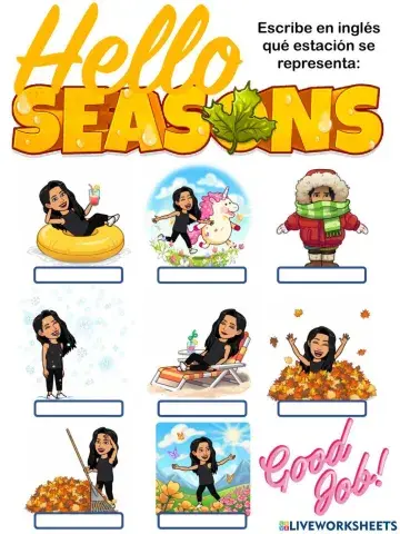 Estaciones del año en inglés