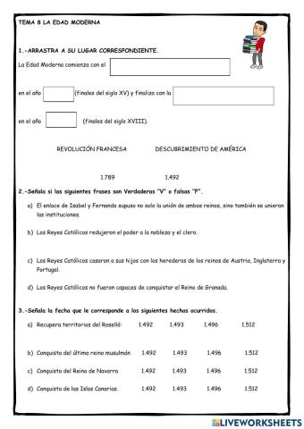 Ficha 1: La Edad Moderna