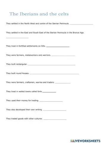 The iberians and the celts