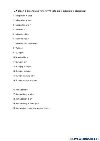 Pronombres personales