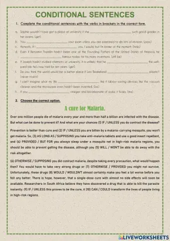 Conditional Sentences C1