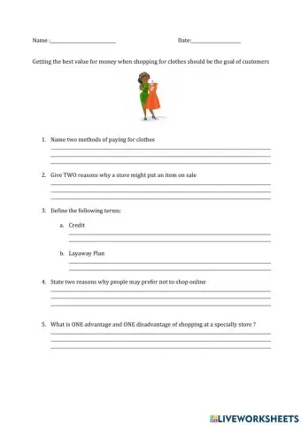 Shopping for Clothes