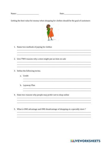 Shopping for Clothes