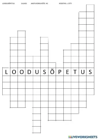 Loodusõpetus -aasta kokkuvõte -2