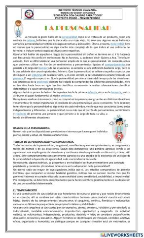 PESCC Primer Semestre