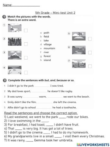 5G - Mini-test Unit 2