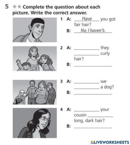 Have got- has got- Eyes Open 1