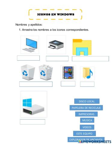 Iconos en windows