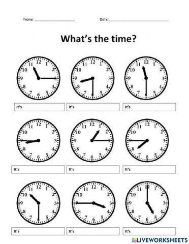 The time