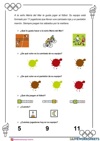 La seño María del Mar juega al fútbol