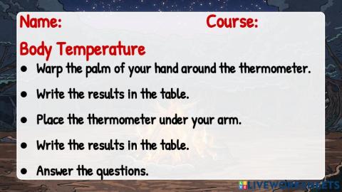 Temperature body