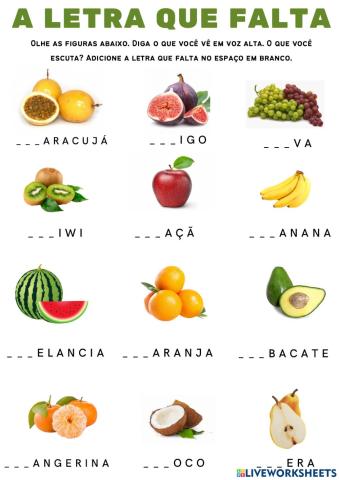 Frutas-alimentação