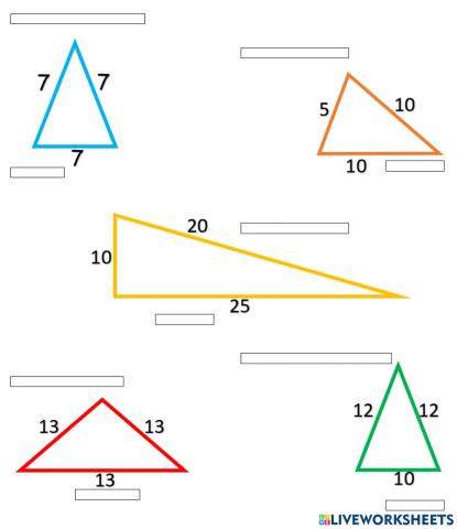 Triángulos y perímetros