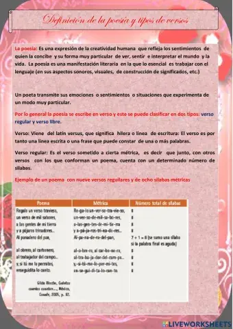 Lee y compara  poemas de diferentes épocas sobre un tema especifico