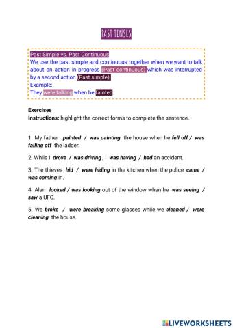 Past Simple vs Past Perfect