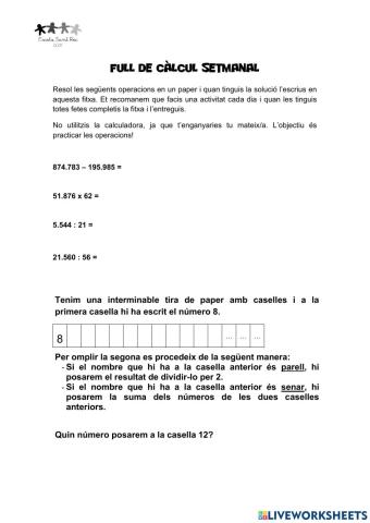 Full de càlcul 27