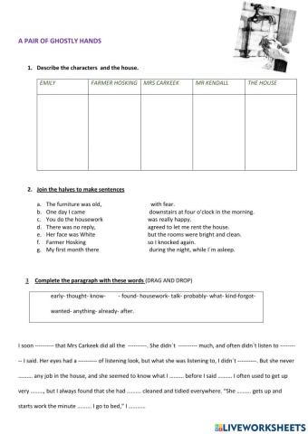 A pair of ghostly hands