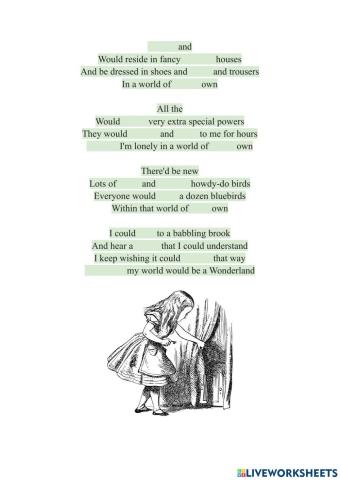 In the world of my own