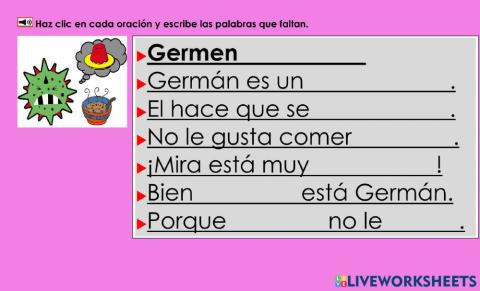 Germen Germán: Escribe