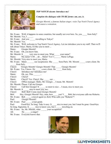 Top Notch Unit 1 Scene 1-Introduce me!