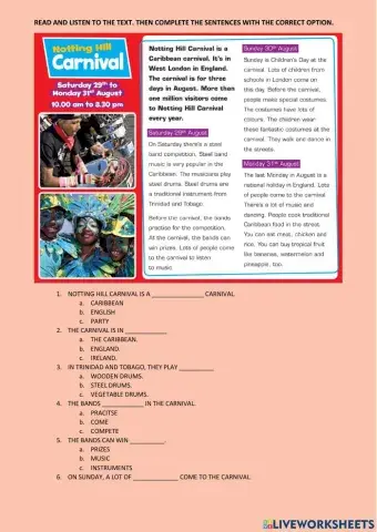 Bright Ideas 3 - Reading comprehension - Unit 3