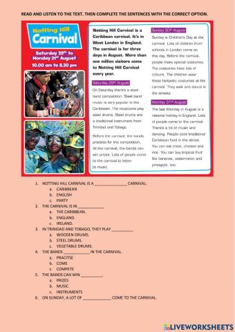 Bright Ideas 3 - Reading comprehension - Unit 3