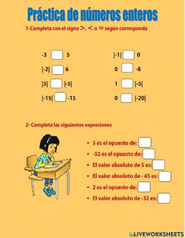 Comparación y módulo de números enteros