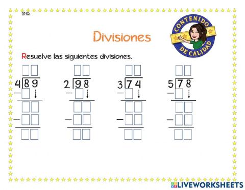 Divisiones y multiplicaciones