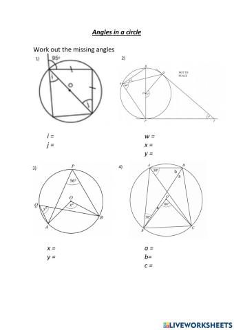 Angles in a circle