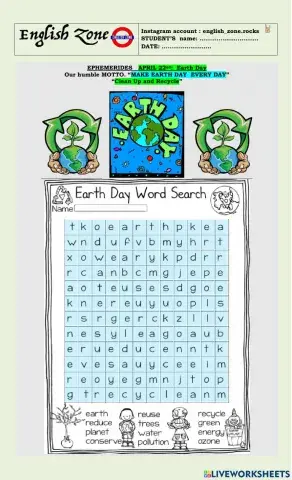 Earth day - tips